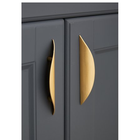 Møbelknopper og Håndtag, 2 stk. Guldmøbelhåndtag - Zinklegering Guldmøbelhåndtag Hulafstand 32 mm