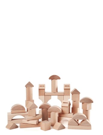 BRIO | Brio 30113 Byggeklodser, Natur, 50 Stk. | ONE SIZE