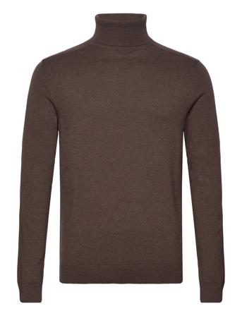 Slhberg Roll Neck Noos Brown Selected Homme