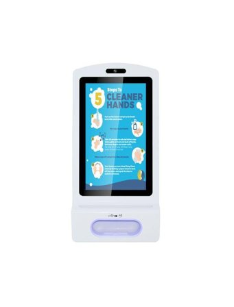 ALLNET Display 21 Zoll, Desinfektion Kioskterminal, Android 7, RK3288, Farbe weiß oh. Standfuß