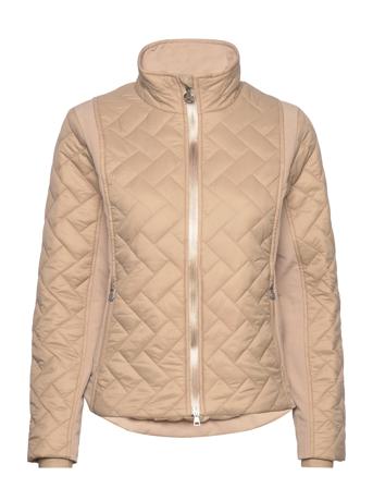 Bonnie Padded Jacket Fôret Jakke Beige Daily Sports*Betinget Tilbud
