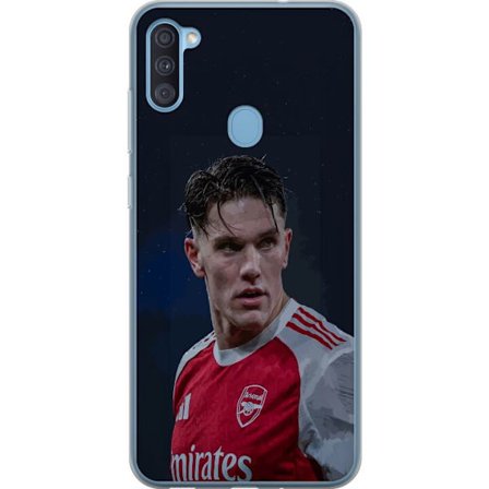 Yhteensopiva Puhelinkuori Samsung Galaxy A11 Pastellivärikkäät sateenkaaret, joissa on valkoiset tähdet ja pehmeä väriero taivaallisessa unelmahimmess