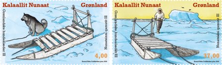 Grønland - Hundeslæder III - Postfrisk sæt 2v