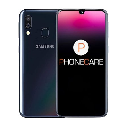 Begagnad Samsung Galaxy A40 (2019) Dual 64GB Svart – Bra skick (B)