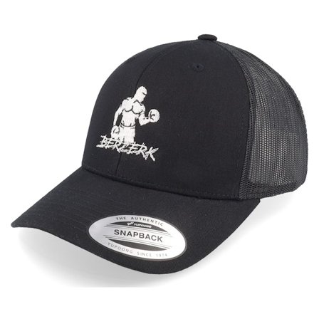Berzerk - Noir trucker Casquette - Dumbbell Bicep Curl Fitness Black Trucker @ Hatstore