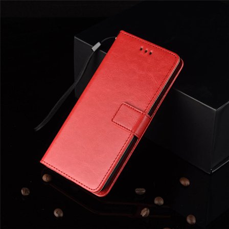 QU-Jmax Crazy Horse Flip PU Læder Wallet Mobiltelefon Bagcover til Infinix Hot 10 11 12 30 40 SI Play Pro 5G