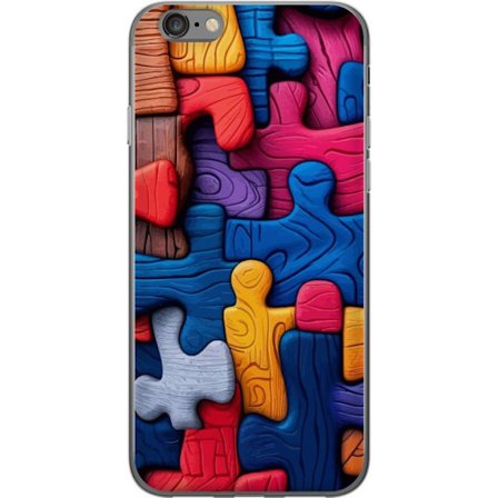 Yhteensopiva Puhelinkuori Apple Apple iPhone 6 Leikkisä kuvitus Stitchin kanssa vaaleanpunaisissa omenoissa pehmeässä pastellidesignissa, jossa yhd