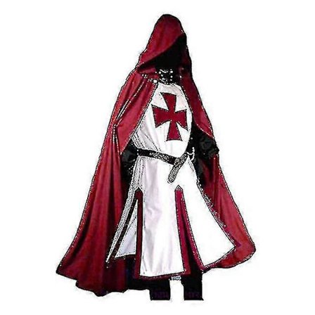 Middelalderkorsfarer Knights Templar Kostyme Tw for menn