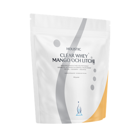 Holistic Clear Whey Vassleproteinisolat Mango Litchi 500 g