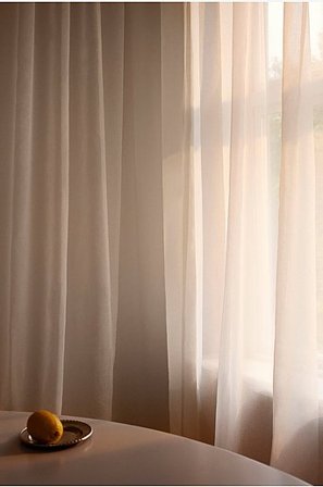 Jotex - Op Maat Gemaakt Doorschijnend Gordijn Krijtwit Krijtwit - KIRA - Koop Gordijnen bij Jotex