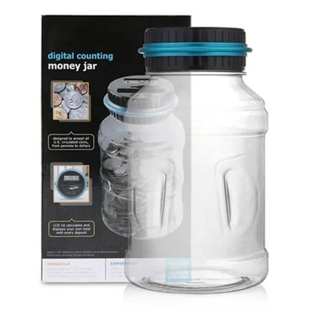 Smart Automatisk Tellende Sparegris for Mynter, Stilfulle Skrivebordsdekorasjoner for Barn Gutter Jenter