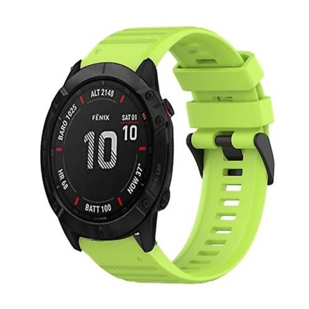 Garmin Fenix ​​6x Pro 26 mm vaakasuora rakenne silikoni watch ranneke irrotustyökalulla