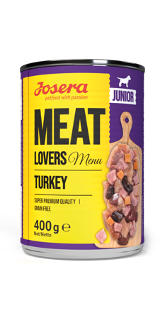 Josera Meat Lovers Junior Kalkun Våtfôr - 400g