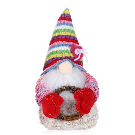 Valentinsdag Gnome til Dukke Plys Dukker Krammer Rotting Cirkel Ornament til Hjem Festival Fest Skrivebordsdekoration Sød Gave