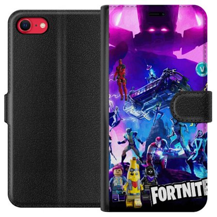 Kompatibel Tegnebogsetui til Apple iPhone SE (2022) Kamp Royale Episk Plakat med Karakterer Action Sci-Fi og Farverige Gaming Illustration