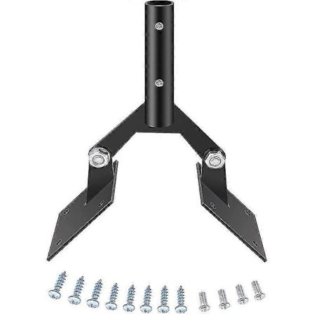 Aluminium Værhane Takfeste, Hage Værhane Stål Takfeste Med Maskinvare, Justerbare Værhaner Feste For Tak, Svart