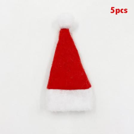 5/10/30/60st Mini Santa Claus Lollipop Hat Christmas Candy Cov