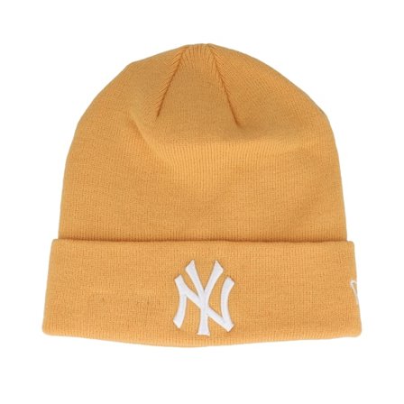 New Era - MLB Keltainen cuff Beanie - New York Yankees League Essential Yellow/White Cuff @ Hatstore