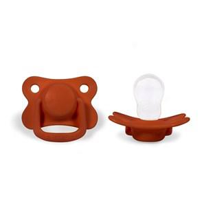 Filibabba 2-Pack Rust Moments 6m+ Pacifiers One Size - Baby feeding - One size - Red