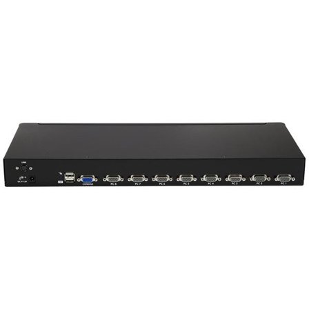StarTech 8 Port 1U Rackmount USB KVM Switch Kit with OSD and Cables - Rack mount KVM - VGA KVM Switch - 8 Port KVM Switch (SV831DUSBUK) - KVM-svitsj -