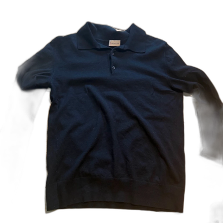 Svart pikétröja från Moncler