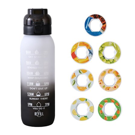 Air-Up Vesipullo 1000ml – 7 Makukapselia | Sokeriton & Maukas | Liukuvärjätty Pullo, Täydellinen Ulkoiluun ja Kuntosalille