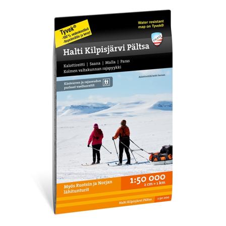 Calazo förlag Halti Kilpisjärvi Pältsa 1:50.000 literature Black OneSize