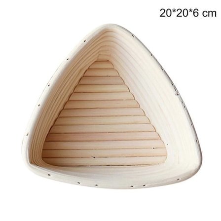 Triangulær Rattan Brødkurv Banneton Brødhevekurv Surdeigs Hevekurv Brødhevekurver