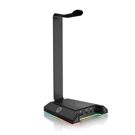 Gaming Headset ställ med 7.1 Surround/2 USB och 3.5mm Portar RGB Hörlurar Holder for Gamer
