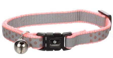 Refleks Kattehalsbånd, Rosa - 20-34cm