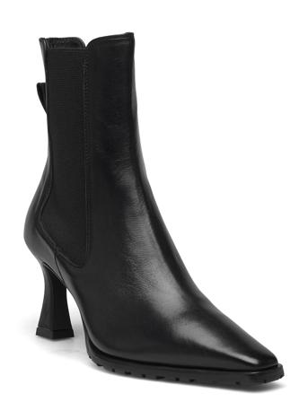 Booties Shoes Boots Ankle Boots Ankle Boot - Heel Svart Billi Bi