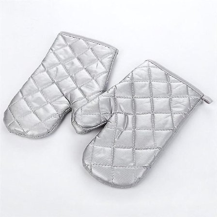 1 st Ugnsvante i Bomull Värmebeständig Vante Kök Matlagning Mikrovågsugn Ugnsvante Halkskyddad Vante Förtjockning