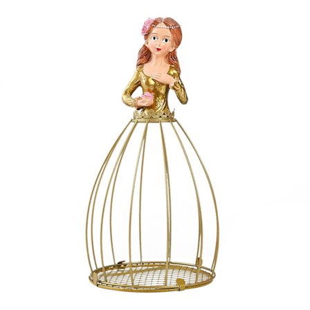 Metal urtepotte Prinsesse Hydroponic Plant Container Plantekasse Dekor Ornament