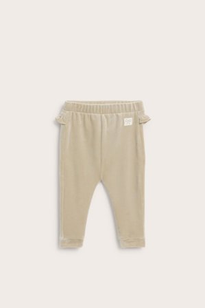 Kappahl | Spodnie dresowe z weluru | Beżowy