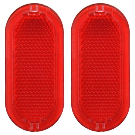 2 stk. Rød Innvendig Dørpanel Varsellys Reflektorhette for 6Q0947419