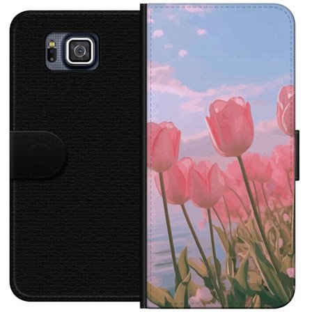 Plånboksfodral till Samsung Galaxy Alpha med Rosa Tulpaner