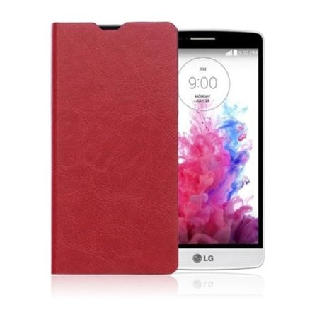 Amdrup LG G4s Läderfodral med Stativ - Röd