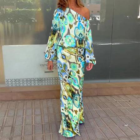 Dam Gradient Lounge Sets Off Shoulder Toppar Tvådelad Outfit