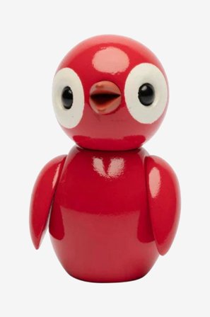 Spring Copenhagen - Dekorasjon i tre Spring Birds 6,5 cm - Rød - Pynteting - Fra Homeroom