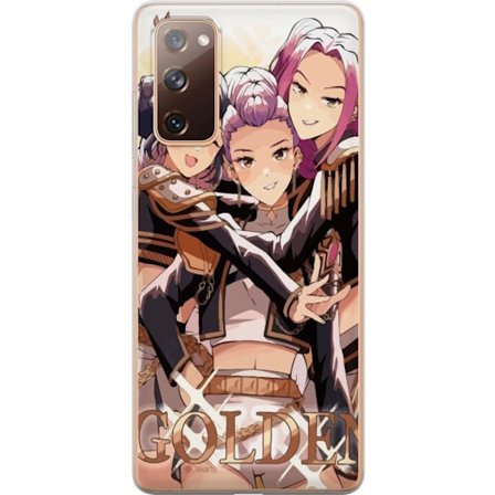 Kompatibelt Mobilskal till Samsung Galaxy S20 FE K-Pop Demon Hunters guld svart anime trio kpop e-sport inspirerad design kraftfull stil