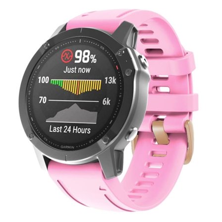 Garmin Fenix 7S / 6S Pro / 5S Plus Silicone Watch Band - Pink