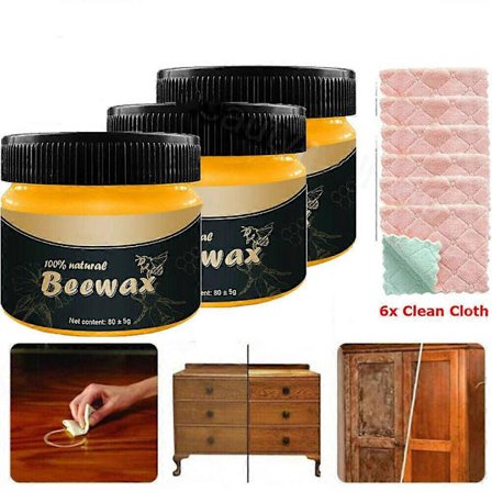 3 st Bivaxpolish för Trä & Möbler | 200 ml Traditionell Trävaxfinish