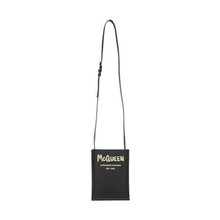 Alexander McQueen Tas , Zwart , Heren , Maat: ONE Size Schoudertassen