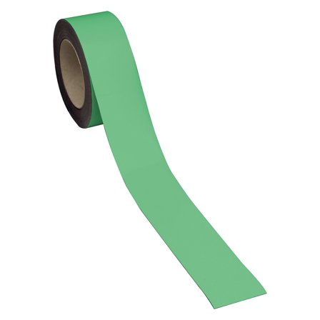 Magnetic easy wipe racking strip, 90 mm x 10 m, white