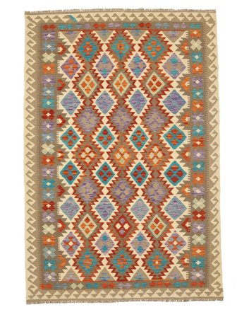 202X300 Dywan Orientalny Kilim Afgan Old Style (Wełna, Afganistan)