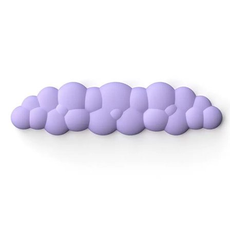 Tastatur Cloud Håndledsstøtte, Cloud Musearm Håndledsstøtte Sød, Tastatur Memory Foam Håndledsstøtte, Ergonomisk Skridsikker Armlæn, (Lilla){F2}