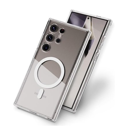 Galaxy S24 ULTRA - Magnetiskt trådlöst laddningsskal med stötskydd