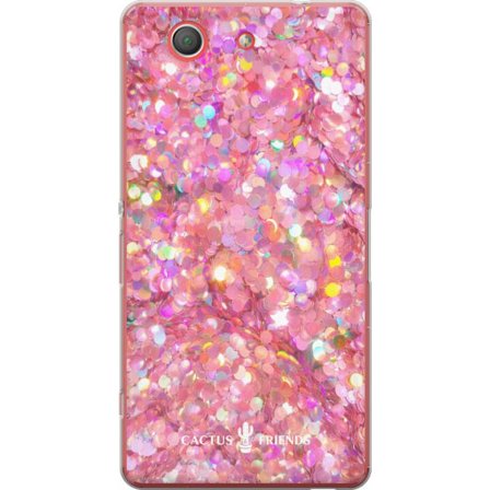 Yhteensopiva Puhelinkuori Sony Sony Xperia Z3 Compact Cactus and Friends – PinkGlitter