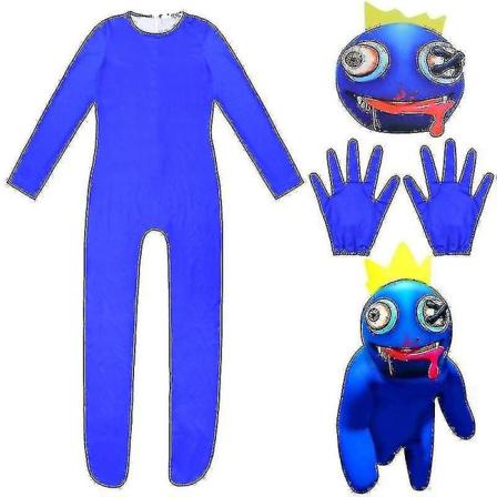 Rainbow Friends -asu lapsille, pojille, hirviö Wiki Cosplay -kauhupeli Roblox Halloween -haalari, karnevaali, syntymäpäiväjuhla-asu