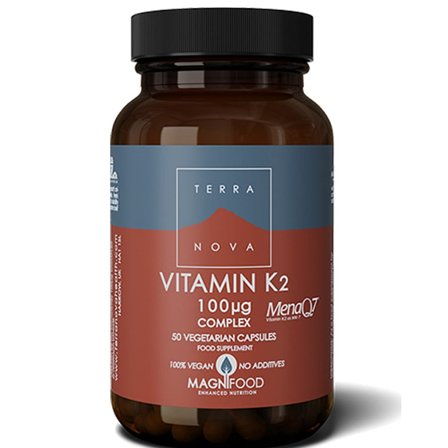 Terranova Vitamin K2 100ug 50 kaps., Helse & Madvarer, Vitaminer, K-vitamin